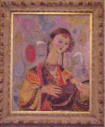 girl with mandolin, by Mostel